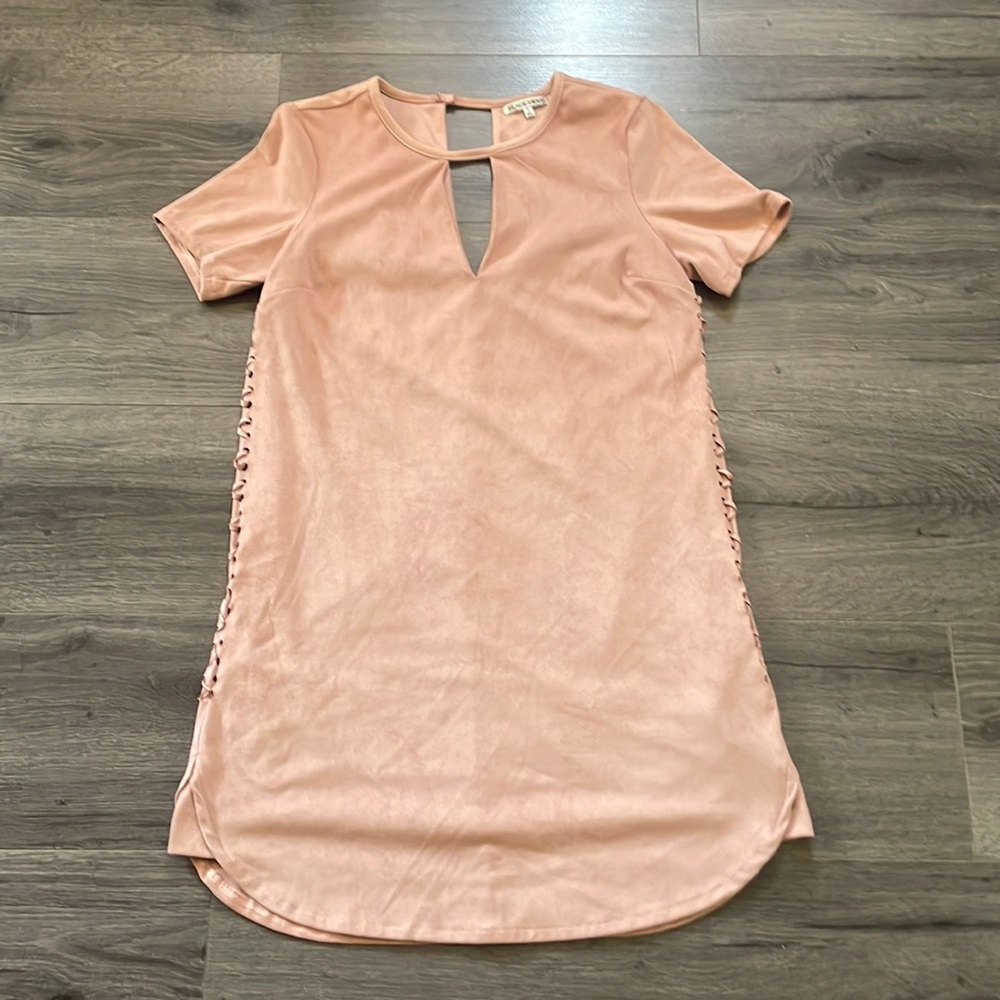 Pink mini dress - Black Swan Romantic Chic cute casual night out date night